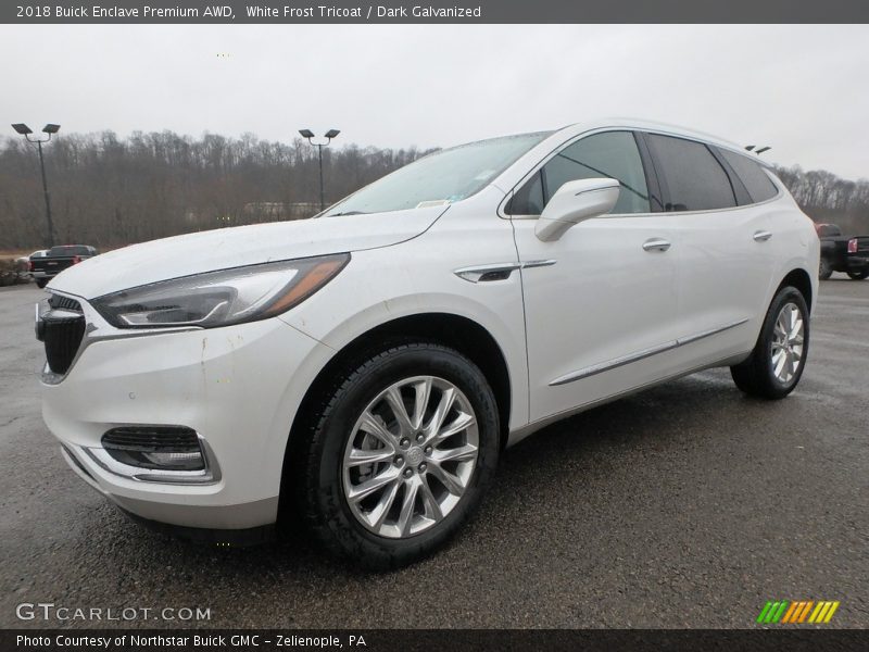 White Frost Tricoat / Dark Galvanized 2018 Buick Enclave Premium AWD