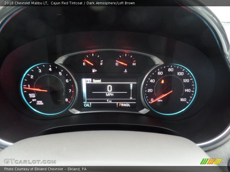 Cajun Red Tintcoat / Dark Atmosphere/Loft Brown 2018 Chevrolet Malibu LT