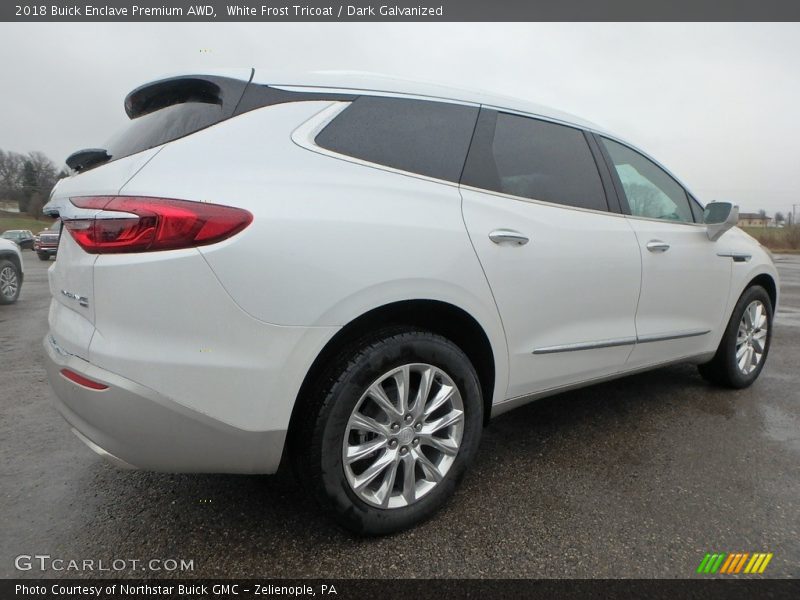 White Frost Tricoat / Dark Galvanized 2018 Buick Enclave Premium AWD