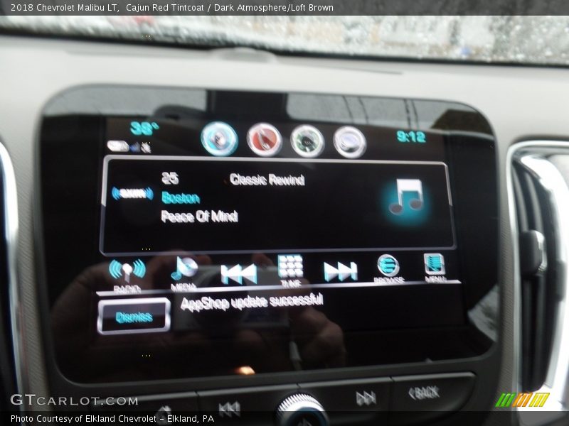 Cajun Red Tintcoat / Dark Atmosphere/Loft Brown 2018 Chevrolet Malibu LT