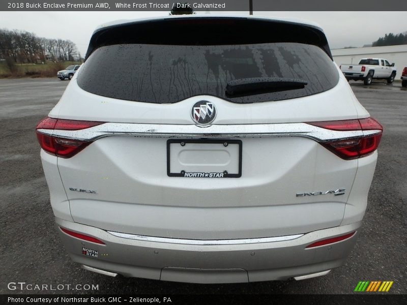 White Frost Tricoat / Dark Galvanized 2018 Buick Enclave Premium AWD