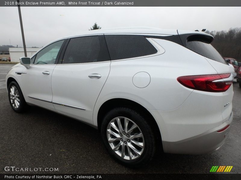 White Frost Tricoat / Dark Galvanized 2018 Buick Enclave Premium AWD