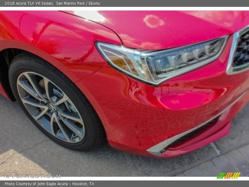 San Marino Red / Ebony 2018 Acura TLX V6 Sedan