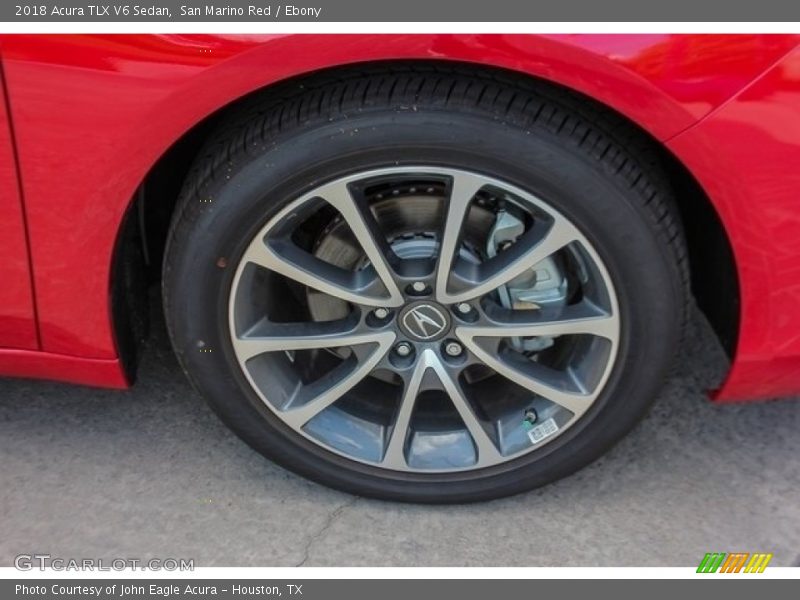 San Marino Red / Ebony 2018 Acura TLX V6 Sedan