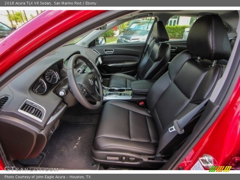 San Marino Red / Ebony 2018 Acura TLX V6 Sedan