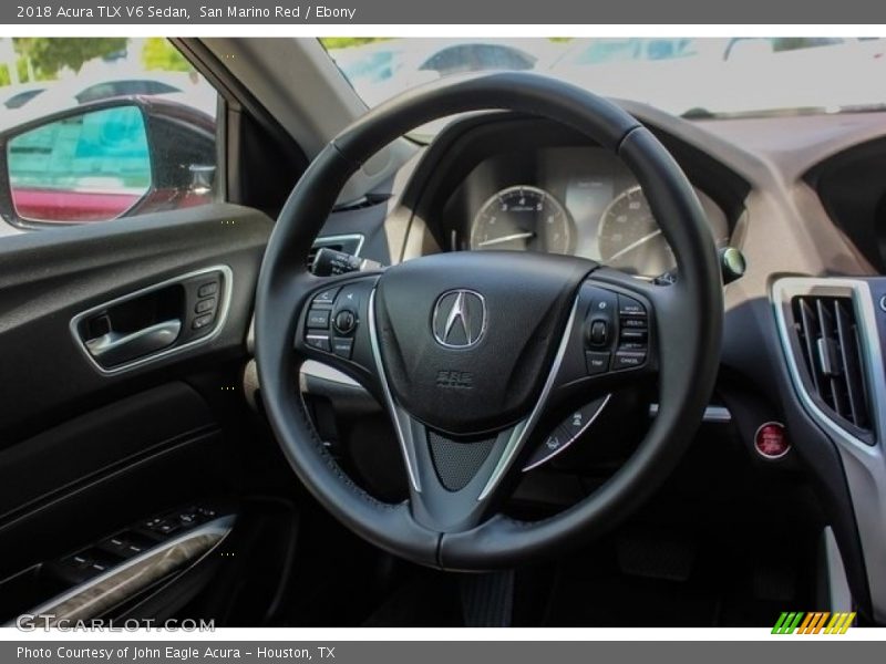 San Marino Red / Ebony 2018 Acura TLX V6 Sedan