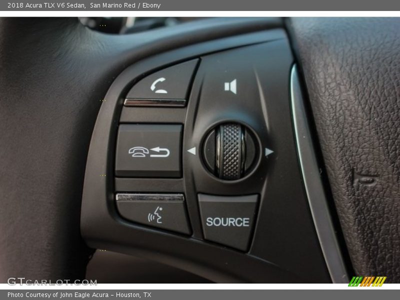 San Marino Red / Ebony 2018 Acura TLX V6 Sedan