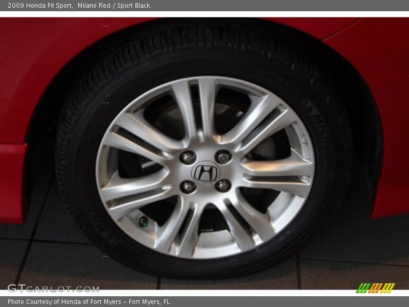 Milano Red / Sport Black 2009 Honda Fit Sport