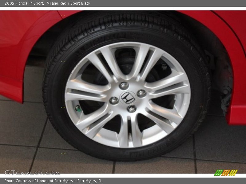Milano Red / Sport Black 2009 Honda Fit Sport