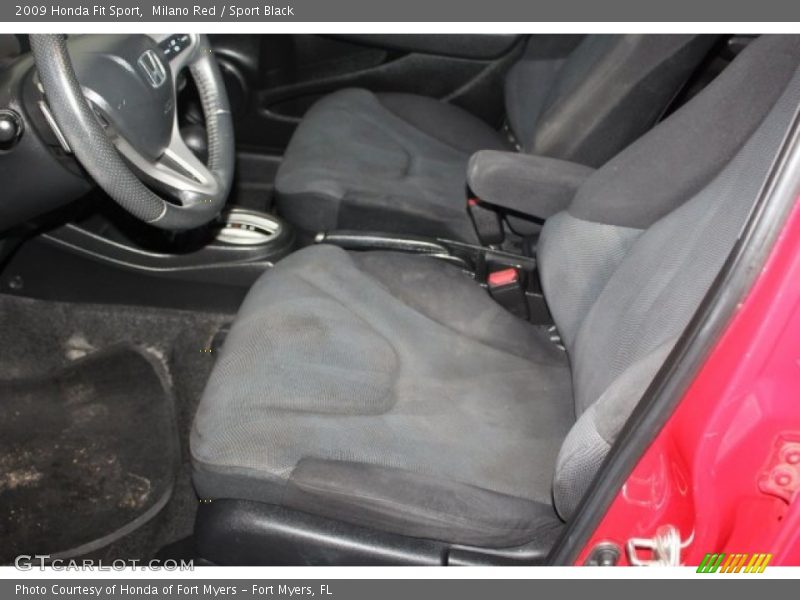 Milano Red / Sport Black 2009 Honda Fit Sport
