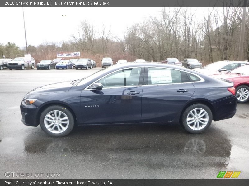 Blue Velvet Metallic / Jet Black 2018 Chevrolet Malibu LT