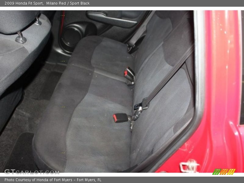 Milano Red / Sport Black 2009 Honda Fit Sport