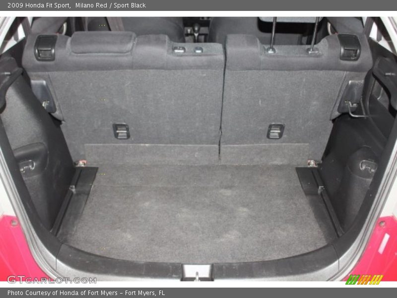 Milano Red / Sport Black 2009 Honda Fit Sport