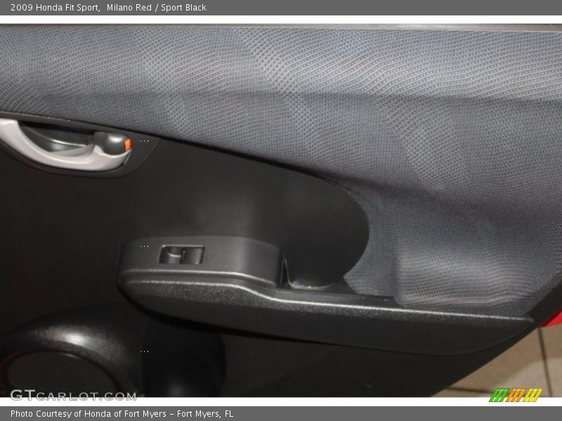 Milano Red / Sport Black 2009 Honda Fit Sport