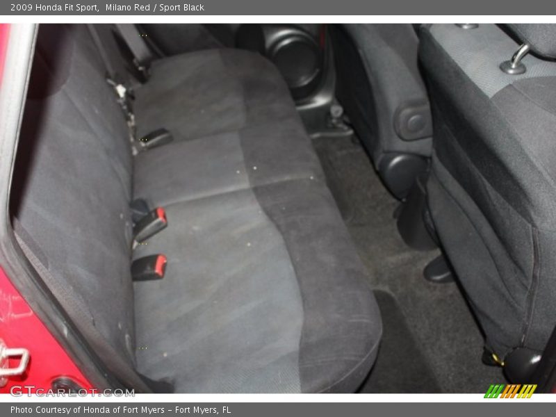 Milano Red / Sport Black 2009 Honda Fit Sport