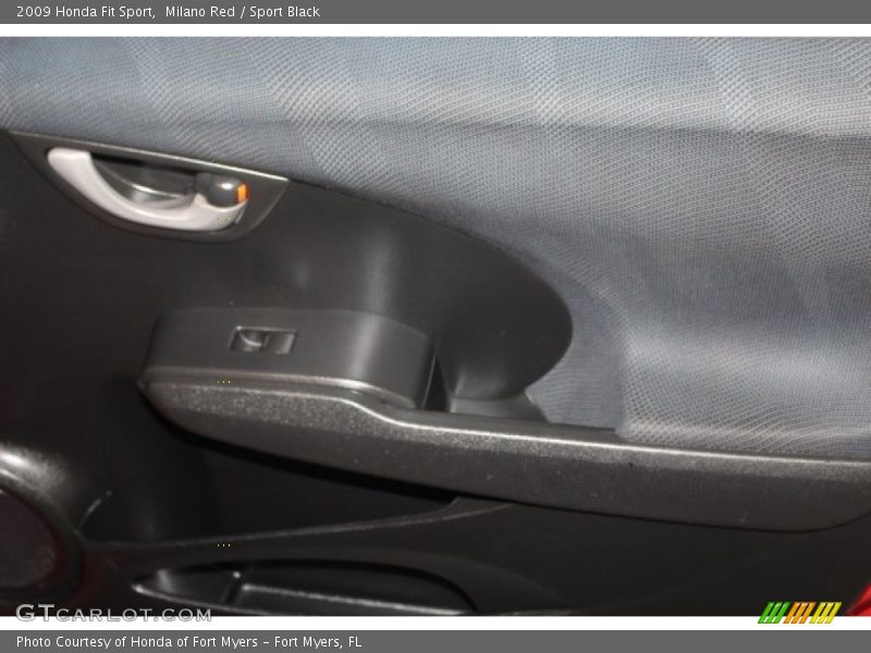 Milano Red / Sport Black 2009 Honda Fit Sport