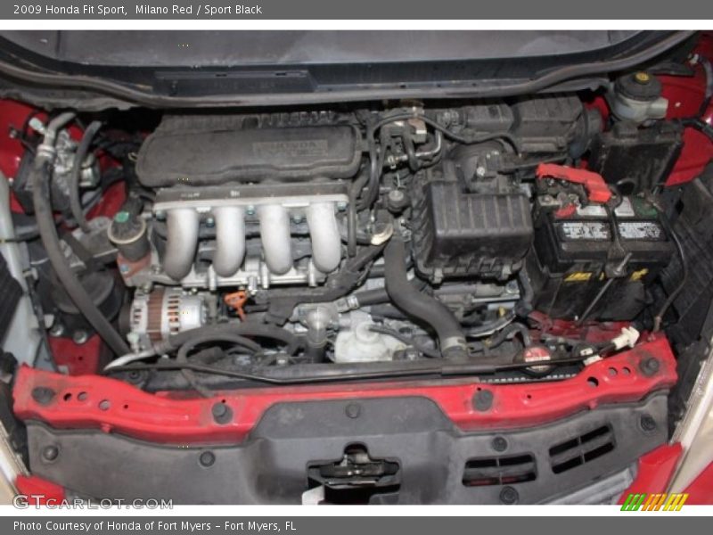 Milano Red / Sport Black 2009 Honda Fit Sport