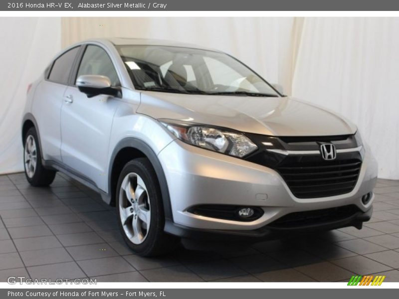 Alabaster Silver Metallic / Gray 2016 Honda HR-V EX