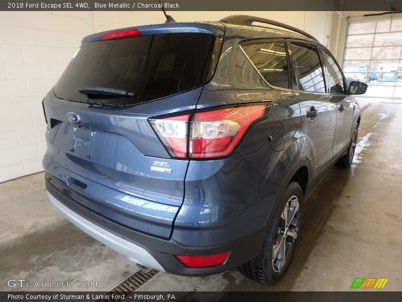 Blue Metallic / Charcoal Black 2018 Ford Escape SEL 4WD