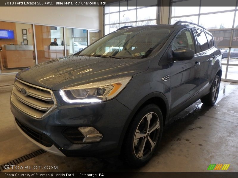 Blue Metallic / Charcoal Black 2018 Ford Escape SEL 4WD