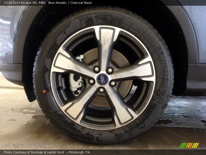 Blue Metallic / Charcoal Black 2018 Ford Escape SEL 4WD