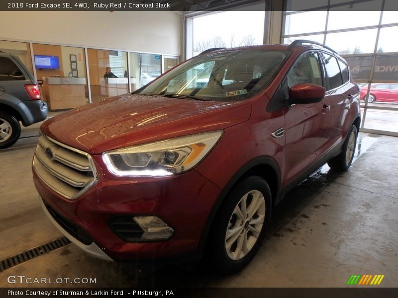 Ruby Red / Charcoal Black 2018 Ford Escape SEL 4WD