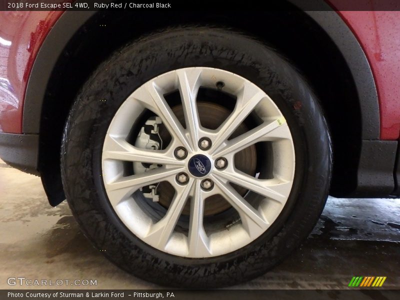 Ruby Red / Charcoal Black 2018 Ford Escape SEL 4WD