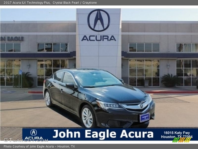Crystal Black Pearl / Graystone 2017 Acura ILX Technology Plus