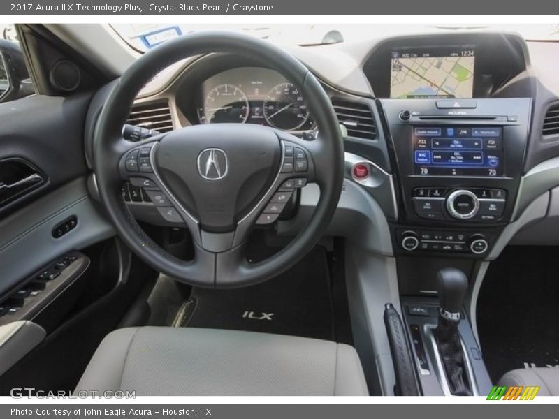 Crystal Black Pearl / Graystone 2017 Acura ILX Technology Plus