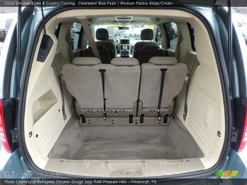 Clearwater Blue Pearl / Medium Pebble Beige/Cream 2010 Chrysler Town & Country Touring