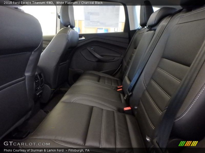 White Platinum / Charcoal Black 2018 Ford Escape Titanium 4WD