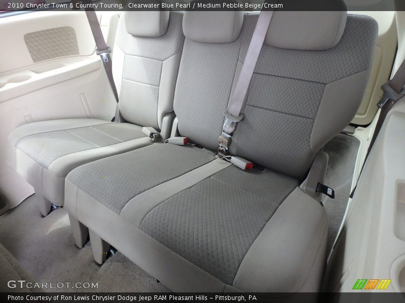 Clearwater Blue Pearl / Medium Pebble Beige/Cream 2010 Chrysler Town & Country Touring