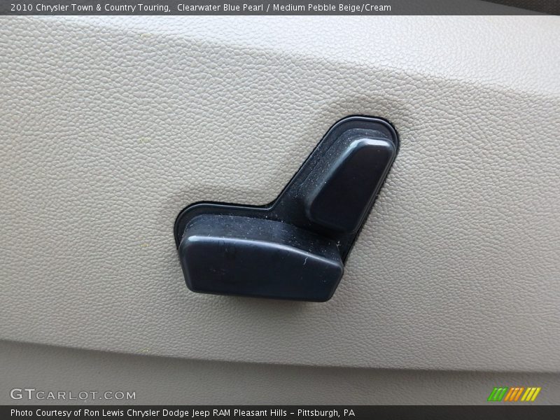 Clearwater Blue Pearl / Medium Pebble Beige/Cream 2010 Chrysler Town & Country Touring