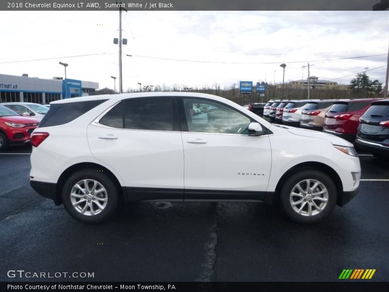 Summit White / Jet Black 2018 Chevrolet Equinox LT AWD