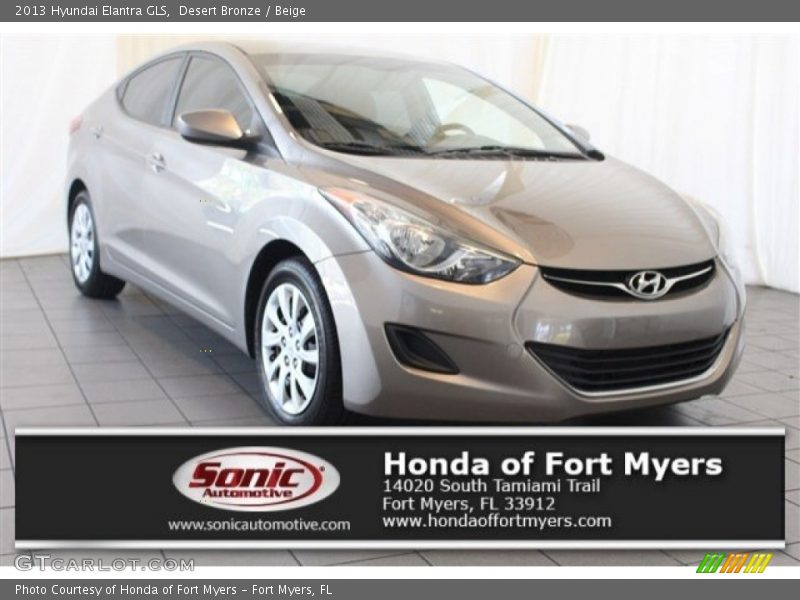 Desert Bronze / Beige 2013 Hyundai Elantra GLS