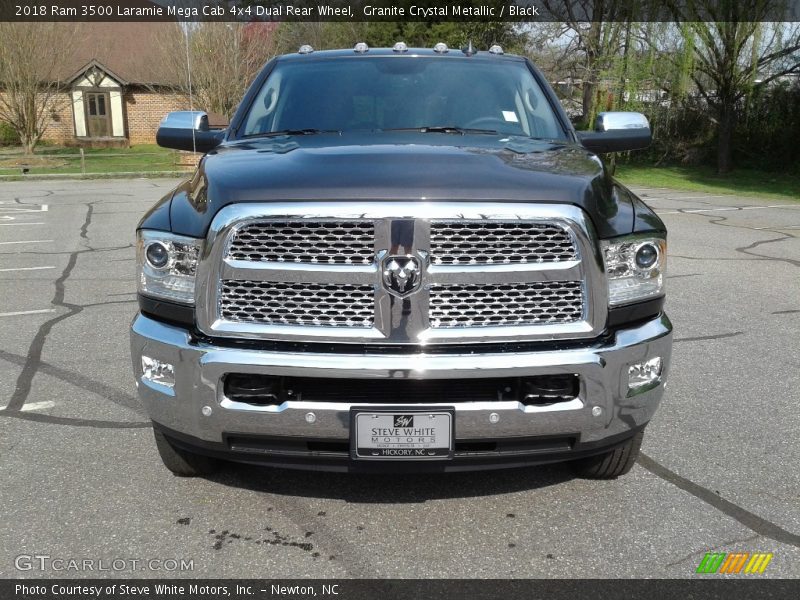 Granite Crystal Metallic / Black 2018 Ram 3500 Laramie Mega Cab 4x4 Dual Rear Wheel