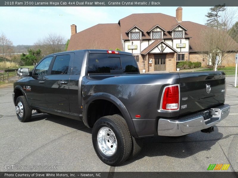 Granite Crystal Metallic / Black 2018 Ram 3500 Laramie Mega Cab 4x4 Dual Rear Wheel