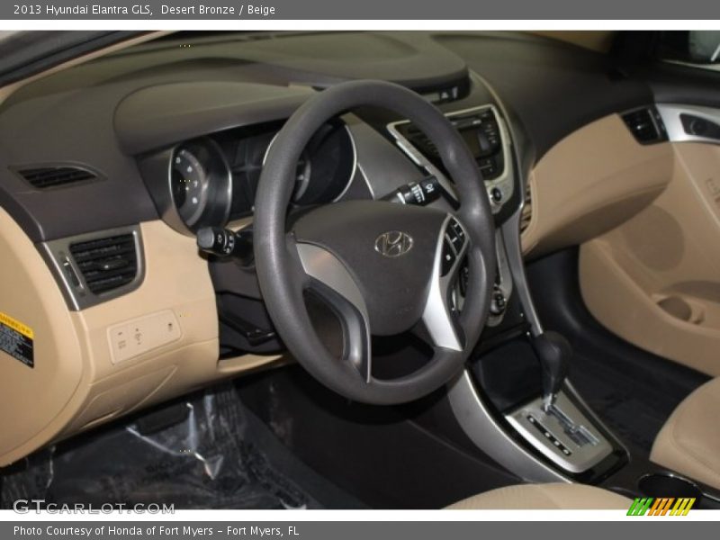 Desert Bronze / Beige 2013 Hyundai Elantra GLS