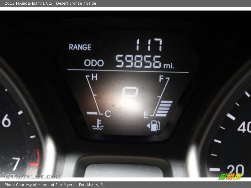 Desert Bronze / Beige 2013 Hyundai Elantra GLS