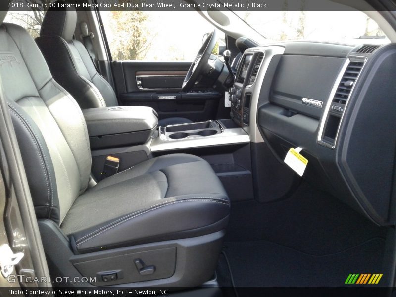 Granite Crystal Metallic / Black 2018 Ram 3500 Laramie Mega Cab 4x4 Dual Rear Wheel