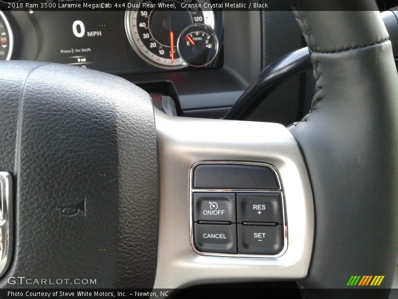 Granite Crystal Metallic / Black 2018 Ram 3500 Laramie Mega Cab 4x4 Dual Rear Wheel