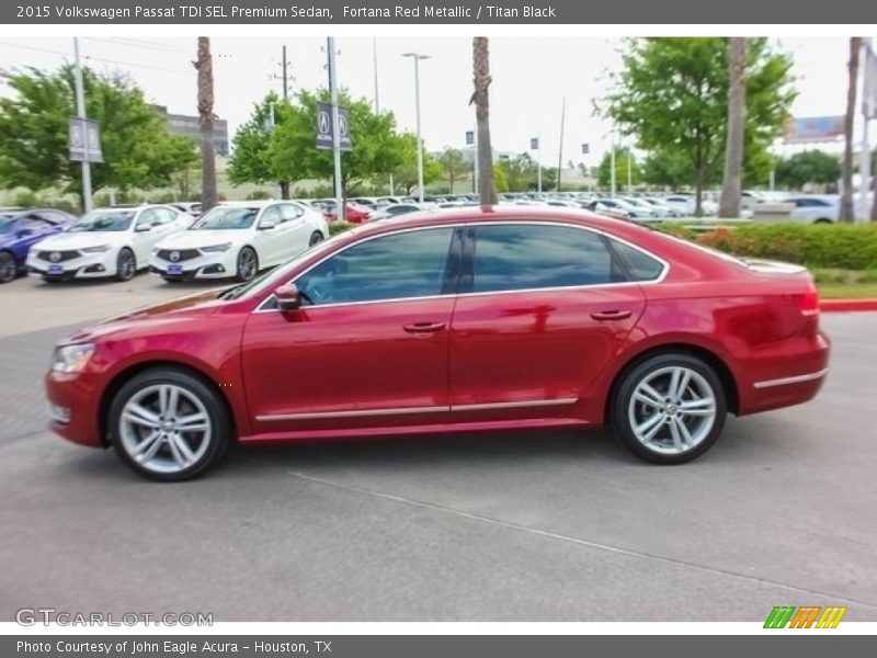 Fortana Red Metallic / Titan Black 2015 Volkswagen Passat TDI SEL Premium Sedan