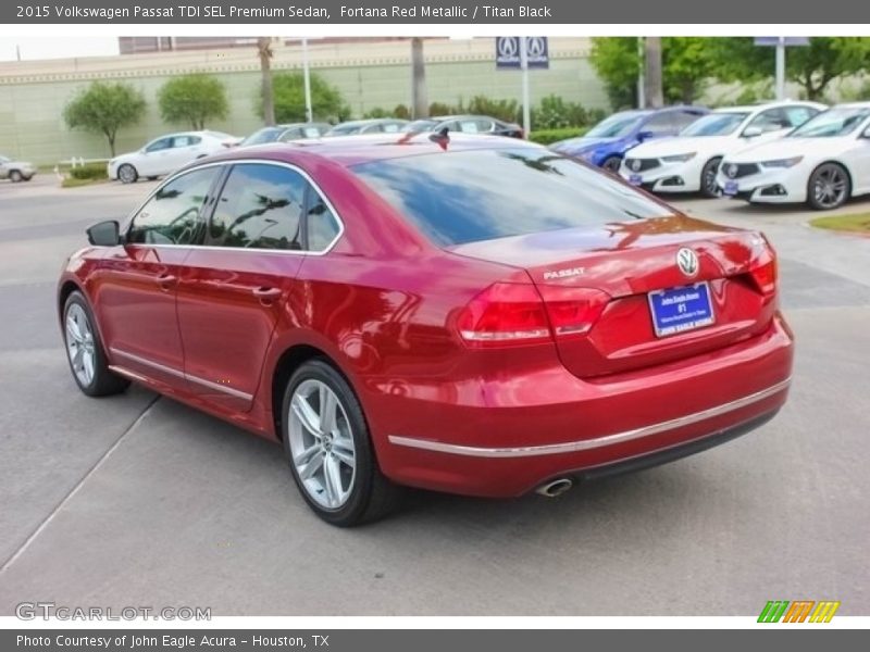 Fortana Red Metallic / Titan Black 2015 Volkswagen Passat TDI SEL Premium Sedan