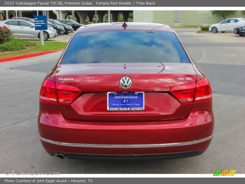 Fortana Red Metallic / Titan Black 2015 Volkswagen Passat TDI SEL Premium Sedan