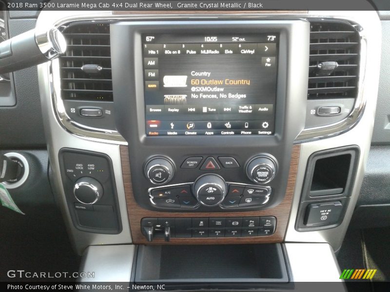Granite Crystal Metallic / Black 2018 Ram 3500 Laramie Mega Cab 4x4 Dual Rear Wheel