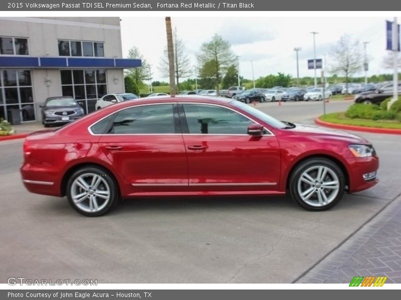 Fortana Red Metallic / Titan Black 2015 Volkswagen Passat TDI SEL Premium Sedan