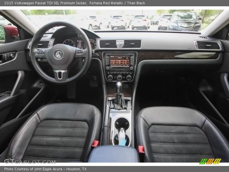 Fortana Red Metallic / Titan Black 2015 Volkswagen Passat TDI SEL Premium Sedan