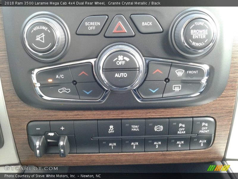 Granite Crystal Metallic / Black 2018 Ram 3500 Laramie Mega Cab 4x4 Dual Rear Wheel