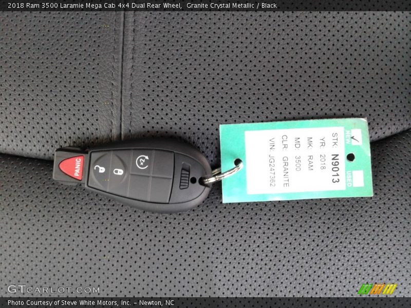 Granite Crystal Metallic / Black 2018 Ram 3500 Laramie Mega Cab 4x4 Dual Rear Wheel