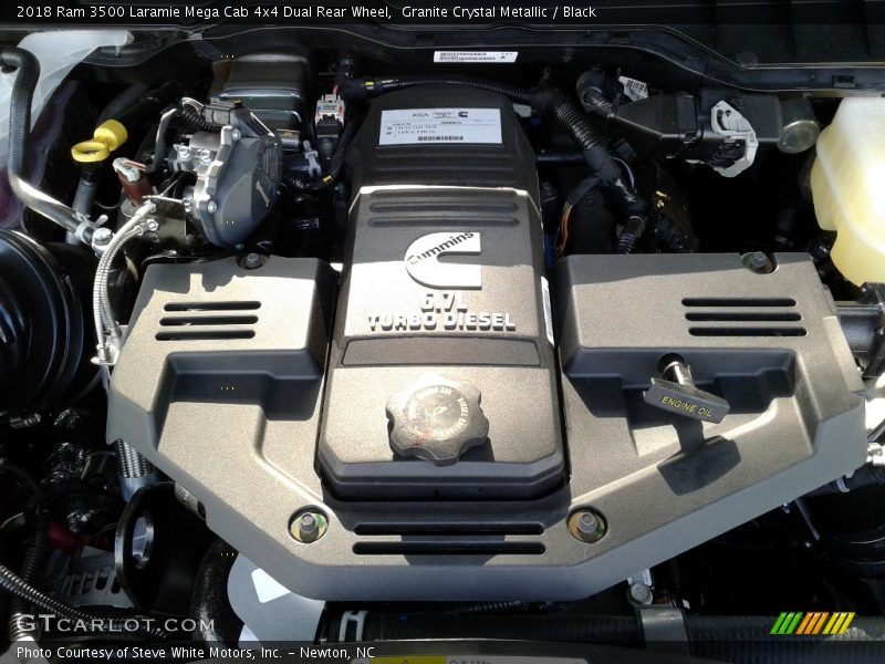 Granite Crystal Metallic / Black 2018 Ram 3500 Laramie Mega Cab 4x4 Dual Rear Wheel